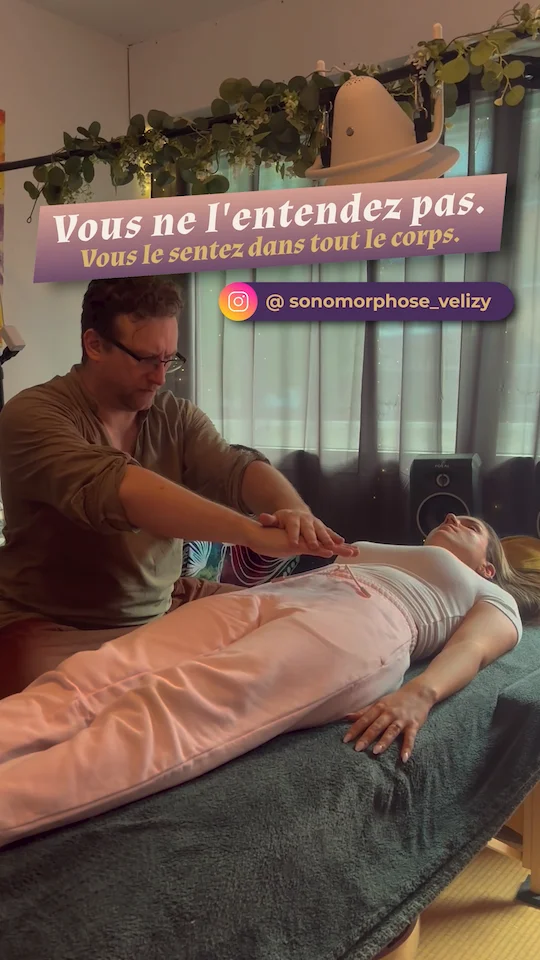 Frame du projet Sonomorphose — séance de relaxation vibroacoustique, 2 sur 6