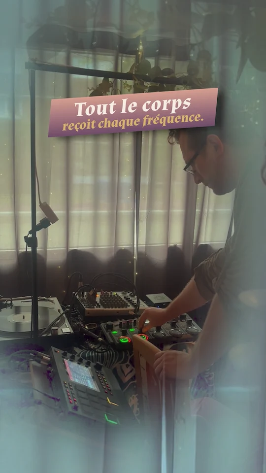 Frame du projet Sonomorphose — séance de relaxation vibroacoustique, 4 sur 6